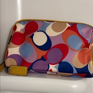 Coach Vibrant Circles Cosmetic Bag